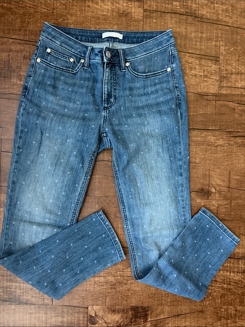 LC skinny polka dot jeans